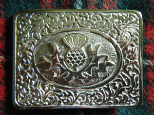 Antique Brass Kilt Buckle