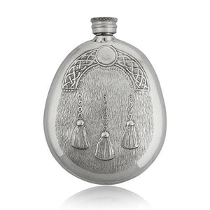 6oz Pewter Celtic Knot Hip Flask
