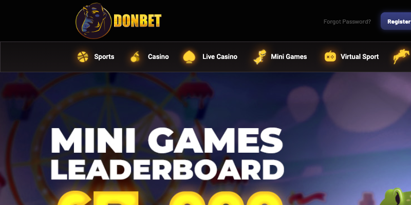 Donbet Homepage Screenshot